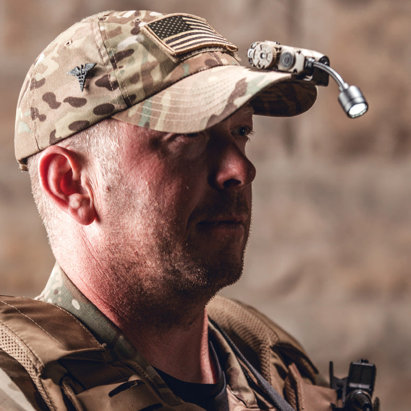 Streamlight Sidewinder Stalk® Helmet Light - ARC Rail model on cap