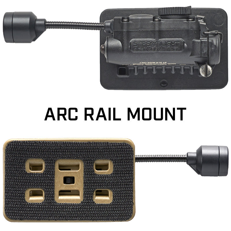 Streamlight Sidewinder Stalk® Helmet Light - ARC Rail model velcro mount