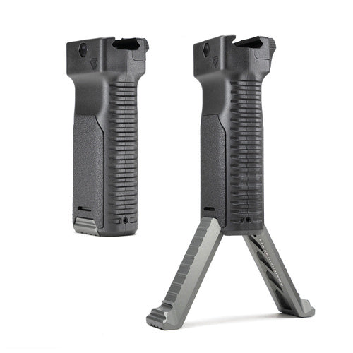 Strike Industries Strike Foregrip with Bipod open and closed