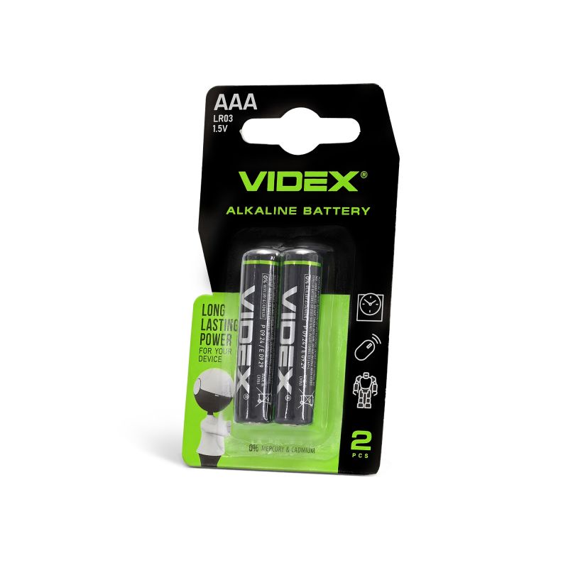 Videx Batteries AAA Packs 2 pcs