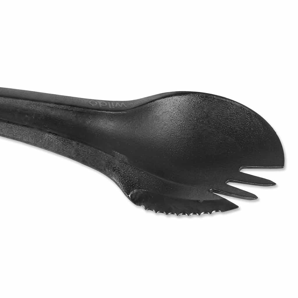 Wildo Spork in black color close up