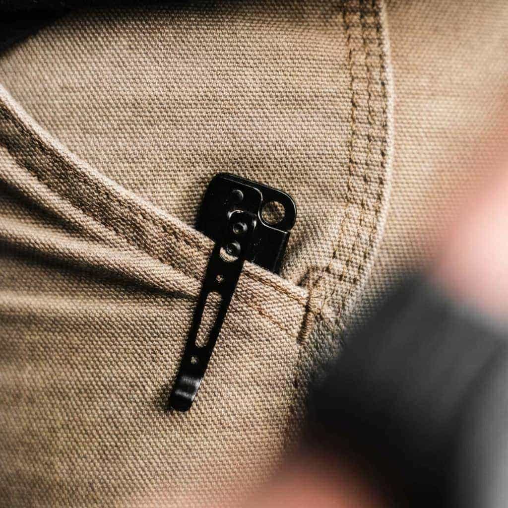 Close Up Böker Plus Atlas All Black pocket foldable knive EDC