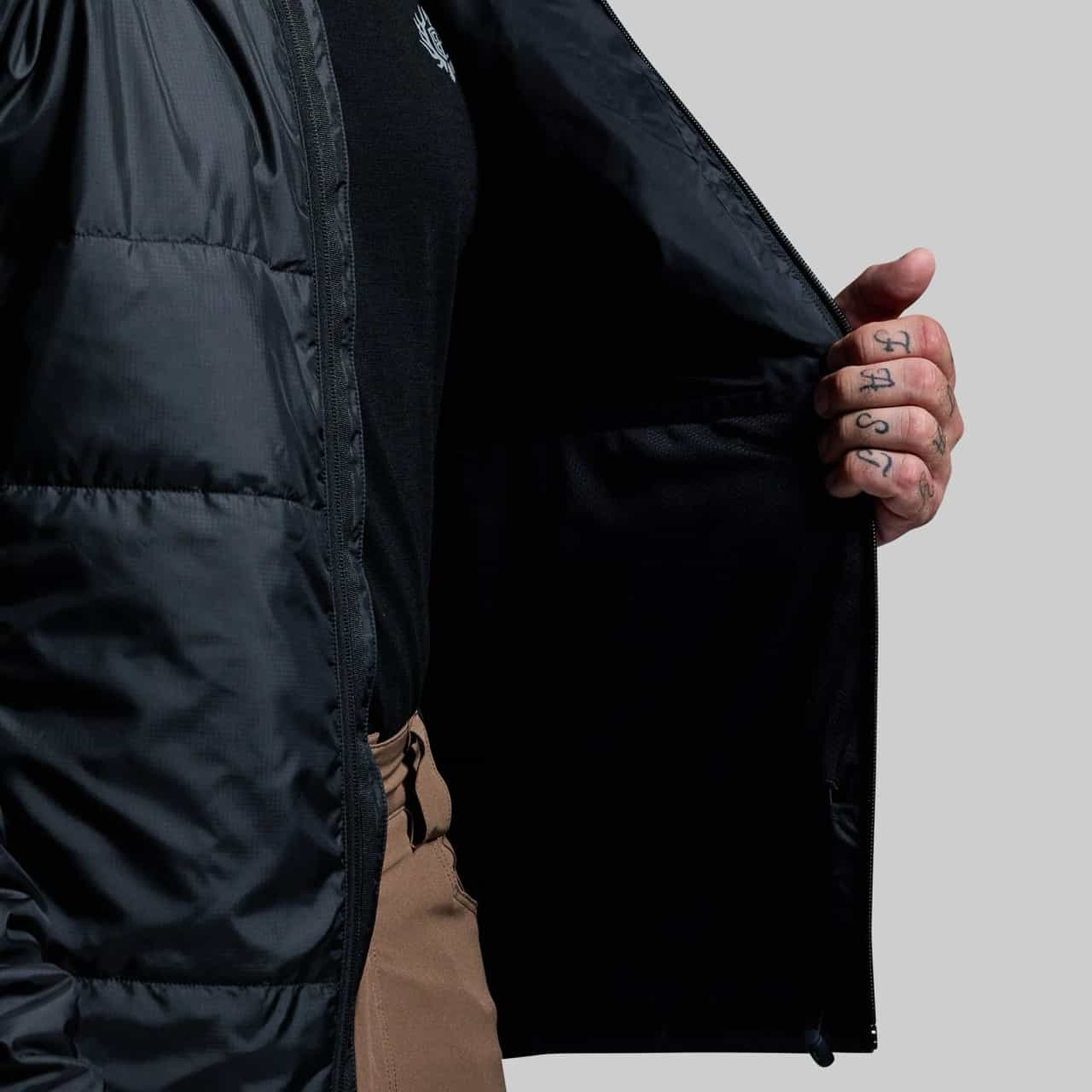 Born Primitive Men's Tundra Jacket Light 2.0 black logo view