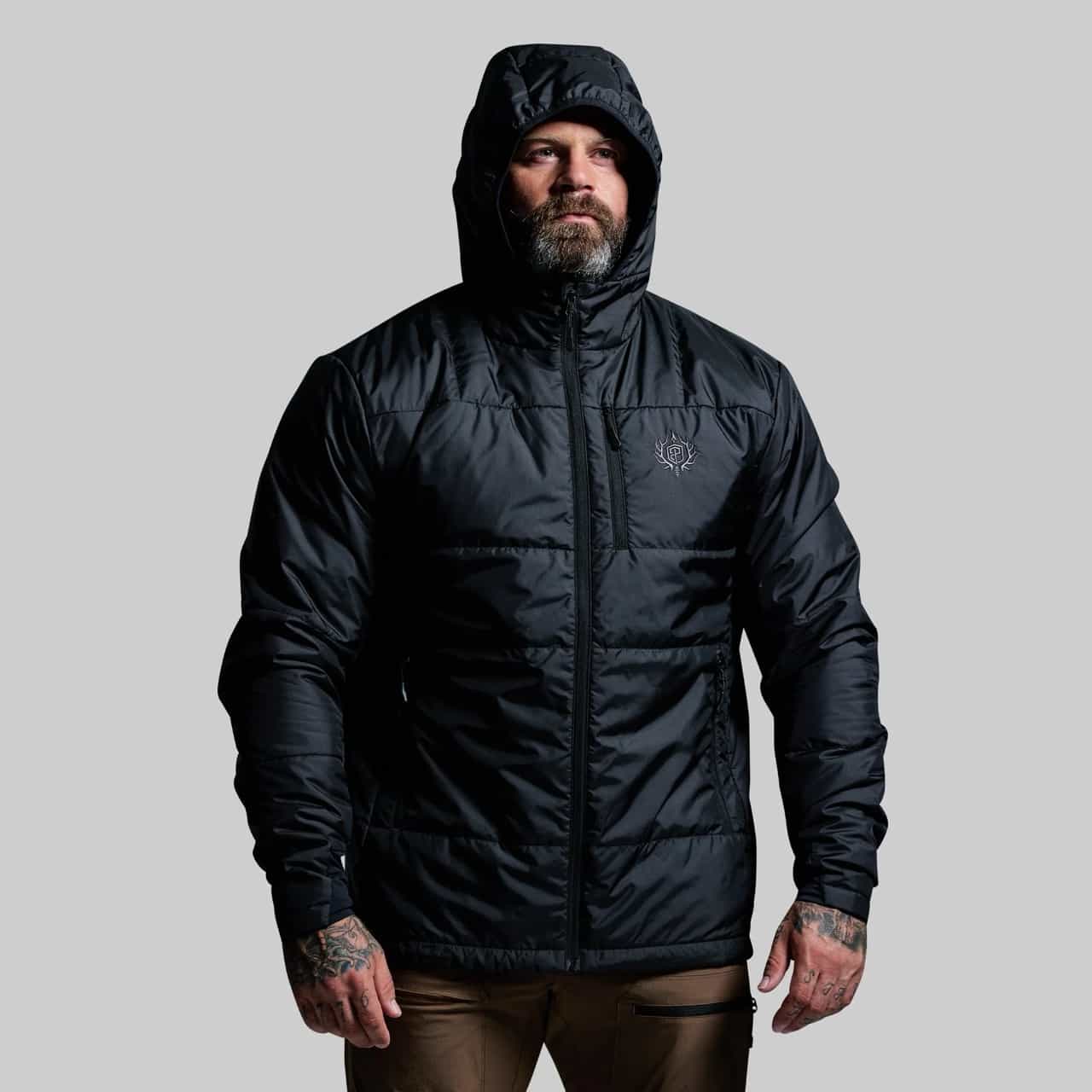 Born Primitive Men's Tundra Jacket Light 2.0 black product view 2