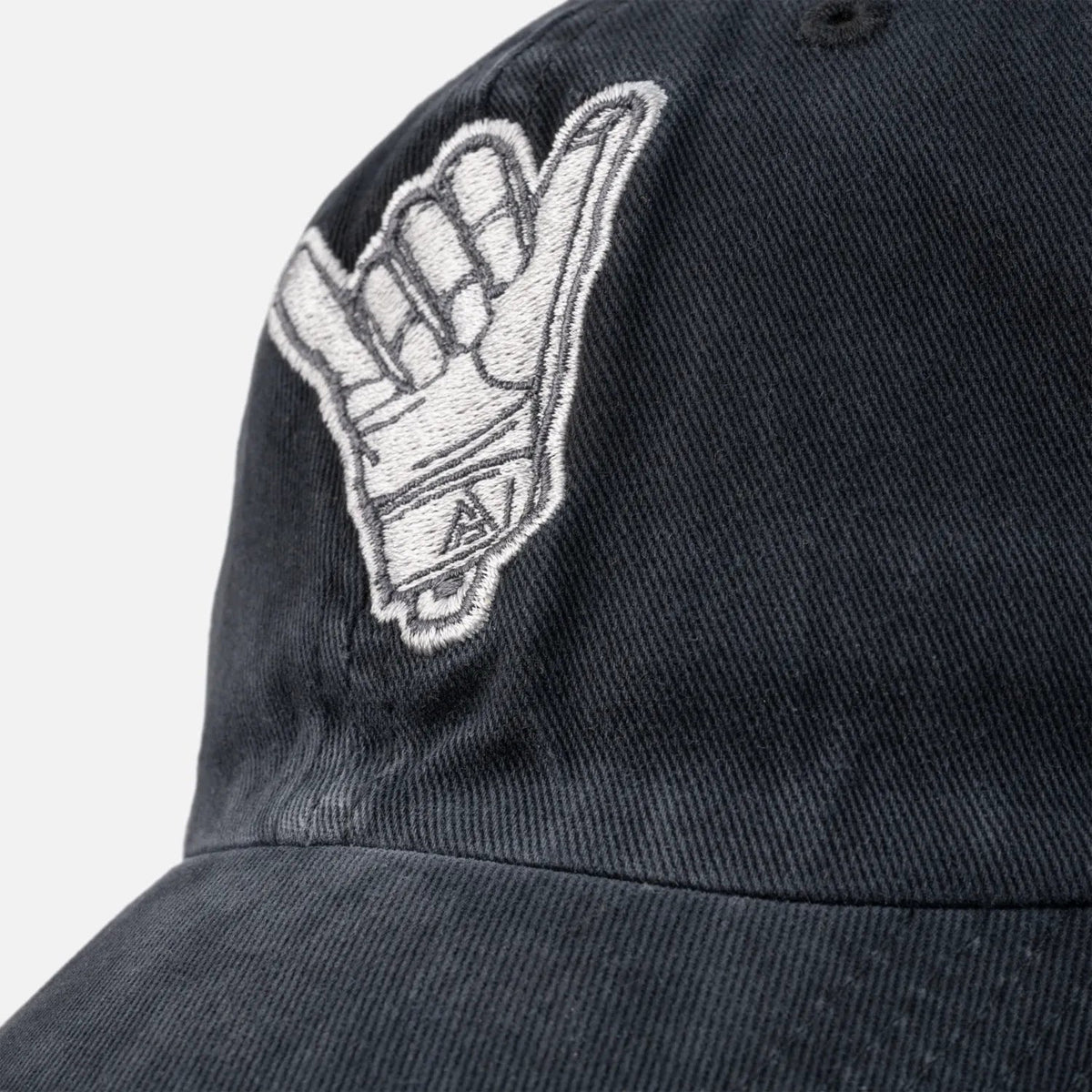 Direct Action Shaka Feed Cap Cotton Black Washed side view