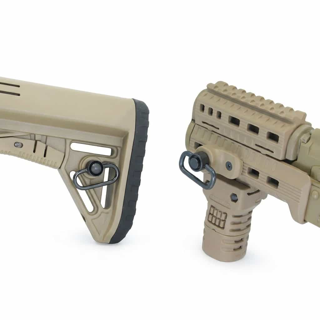 DLG Tactical QD Sling Swivel mounted on rifle