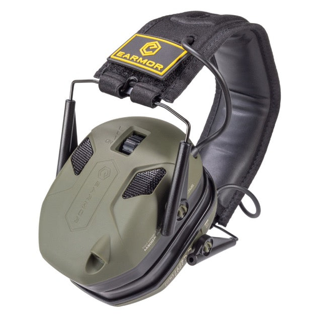 Earmor Active Hearing Protectors M300X IPSC Licensed unfolded green