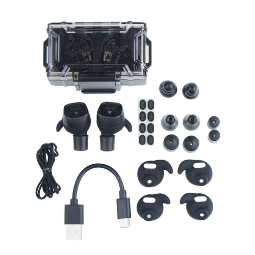 Earmor M20T included accessories and charging case