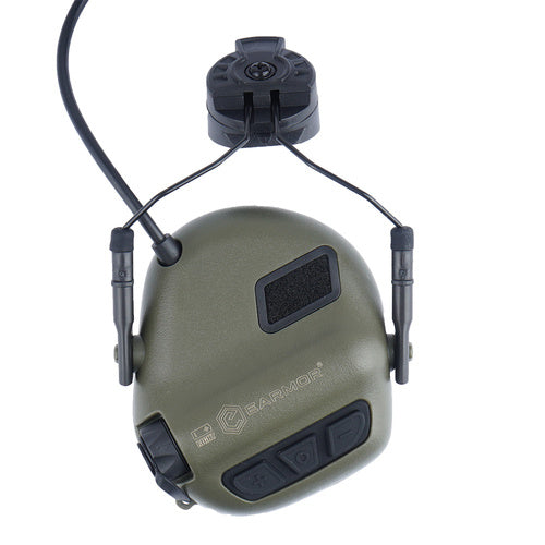 Earmor M31H PLUS ear cup and controls detail