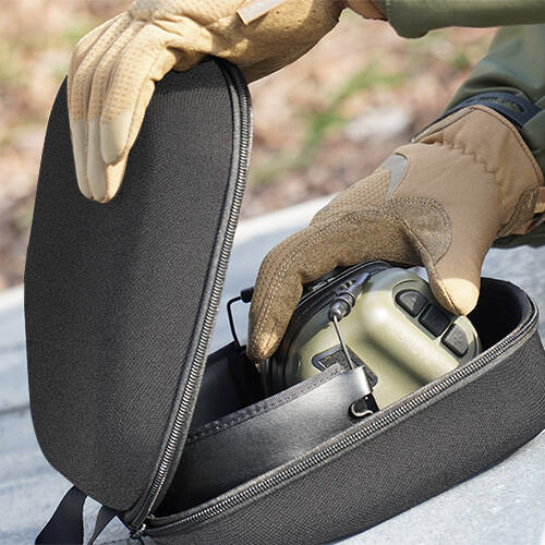 Earmor S16 hearing protector case interior detail