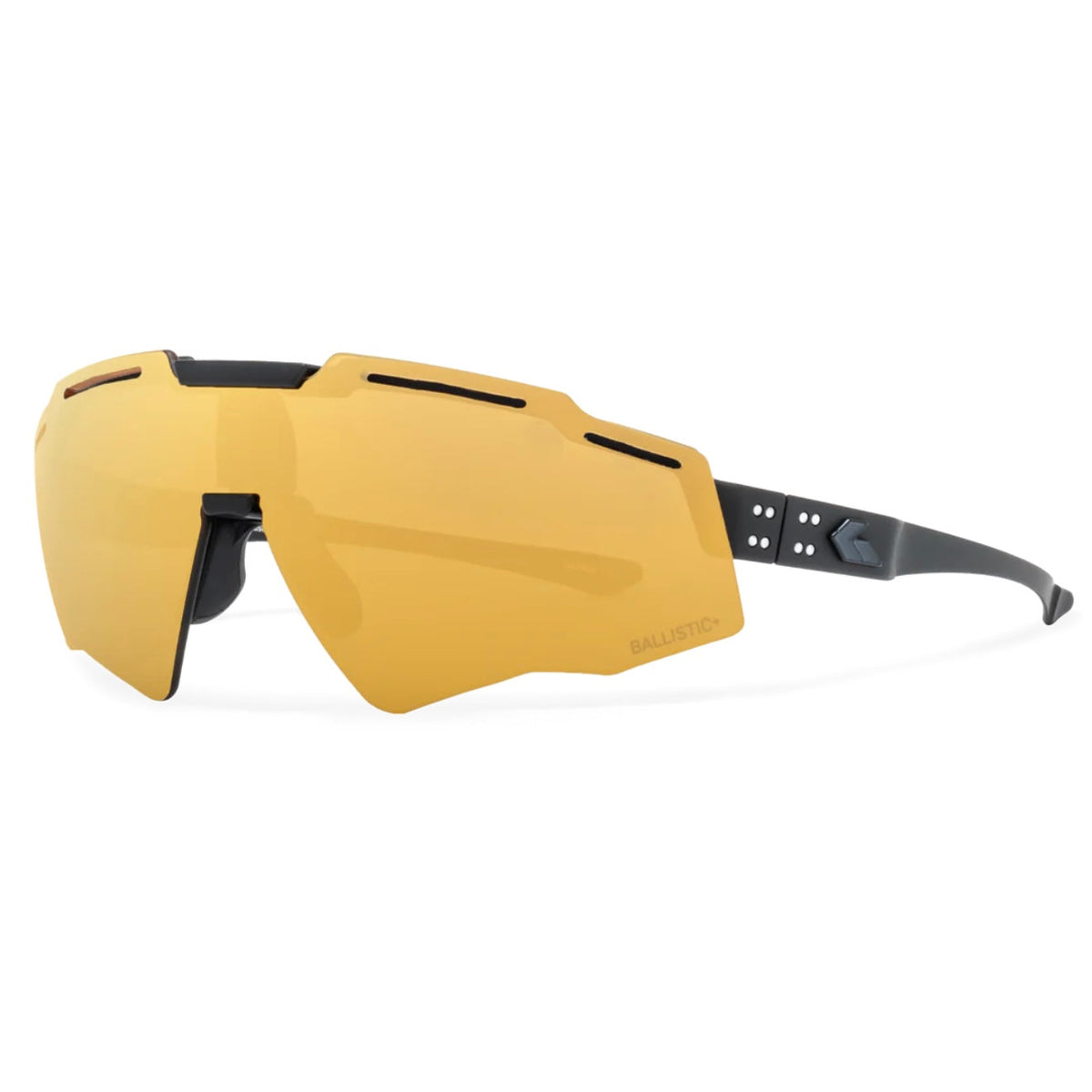 Gatorz Blastshield B2 MILSPEC ballistic eyewear with gold mirror anti-fog lens