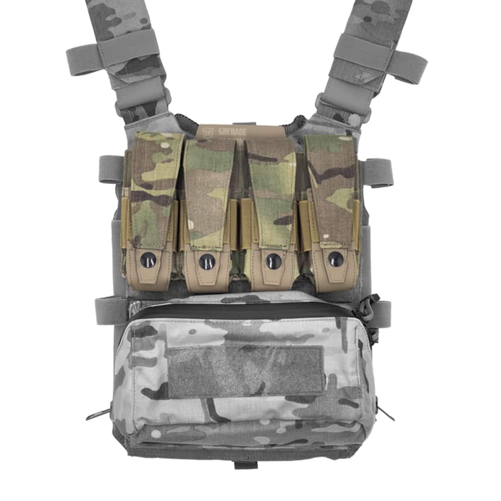 Husar Backpanel Quad Grenade Module on plate carrier