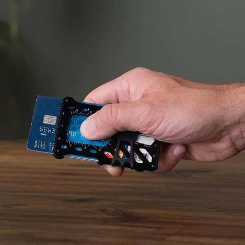 Nite Ize FinancialTool RFID Blocking Wallet black feature detail