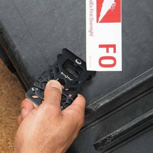Nite Ize FinancialTool RFID Blocking Wallet black in use view 2