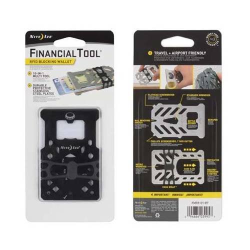 Nite Ize FinancialTool RFID Blocking Wallet black product view 1