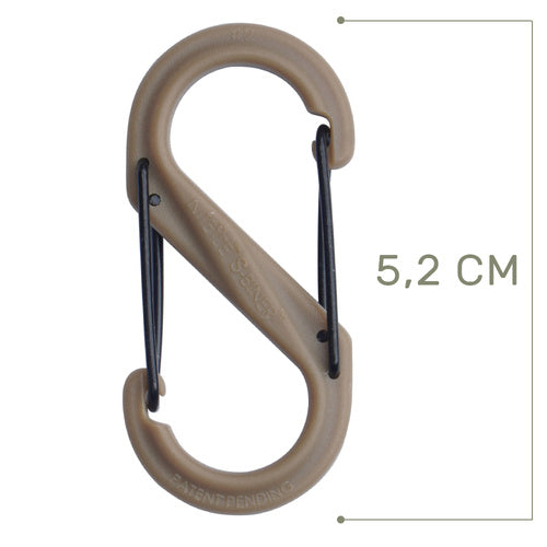 Nite Ize S-Biner #2 Plastic coyote product view