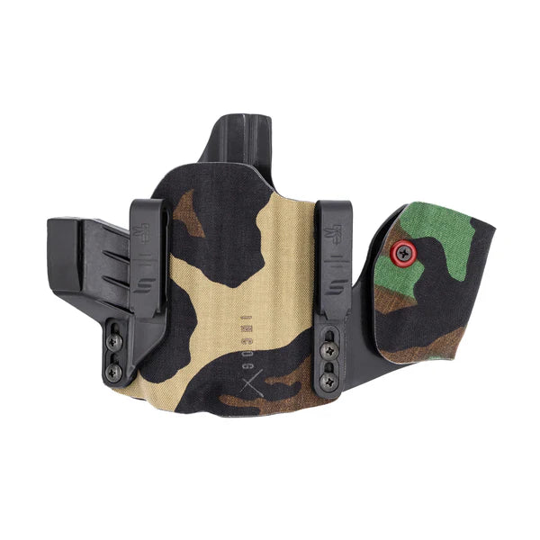 Safariland Incog X IWB Holster with Mag Caddy woodland camo