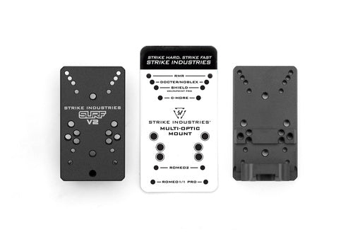 Strike Industries Scorpion G-SURF Universal MRDS Red Dot Sight Mount for Glock mounting patterns