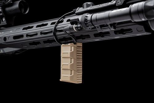 Strike Industries Stacked Angled Grip Extension Module on rifle FDE