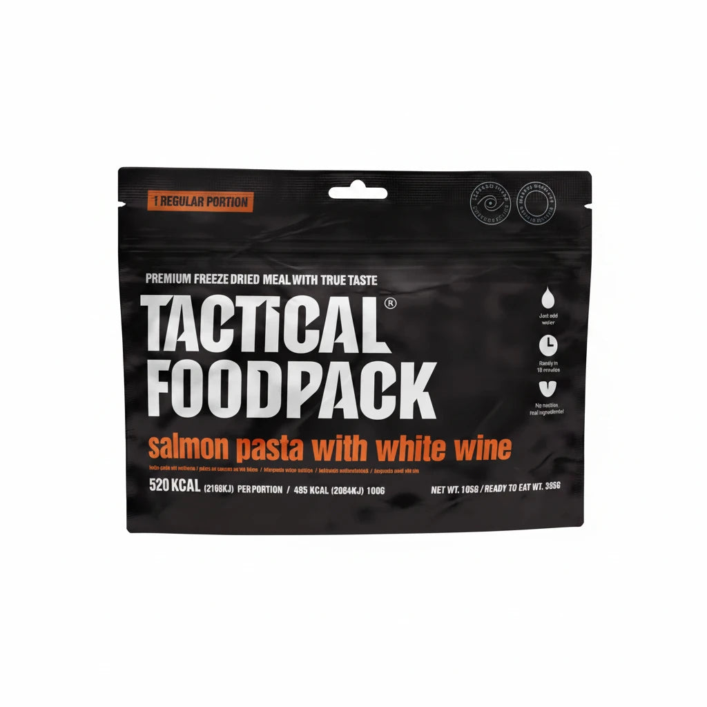 Tactical Foodpack Salmon Pasta with White Wine package