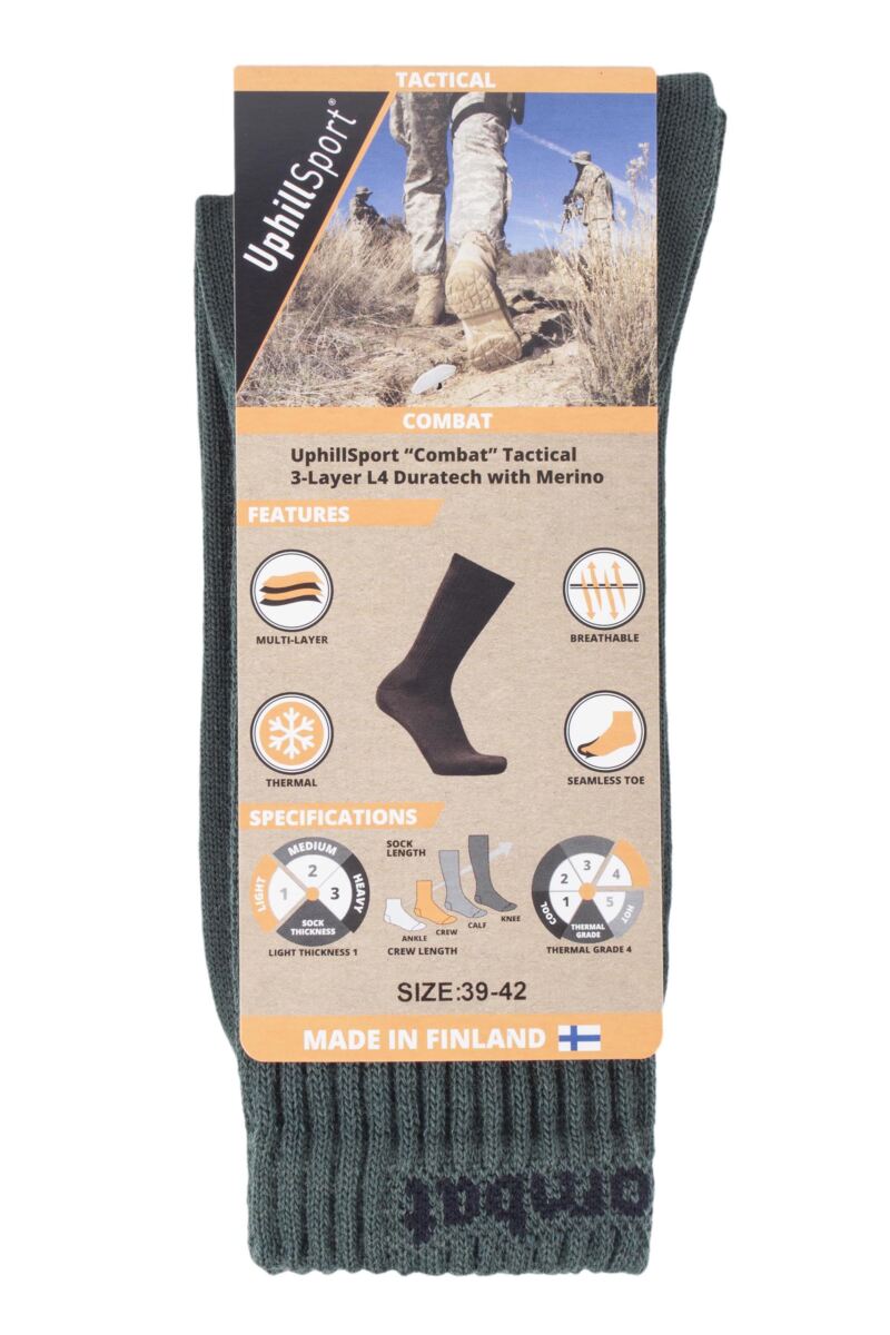 UphillSport COMBAT Tactical Socks packaging view