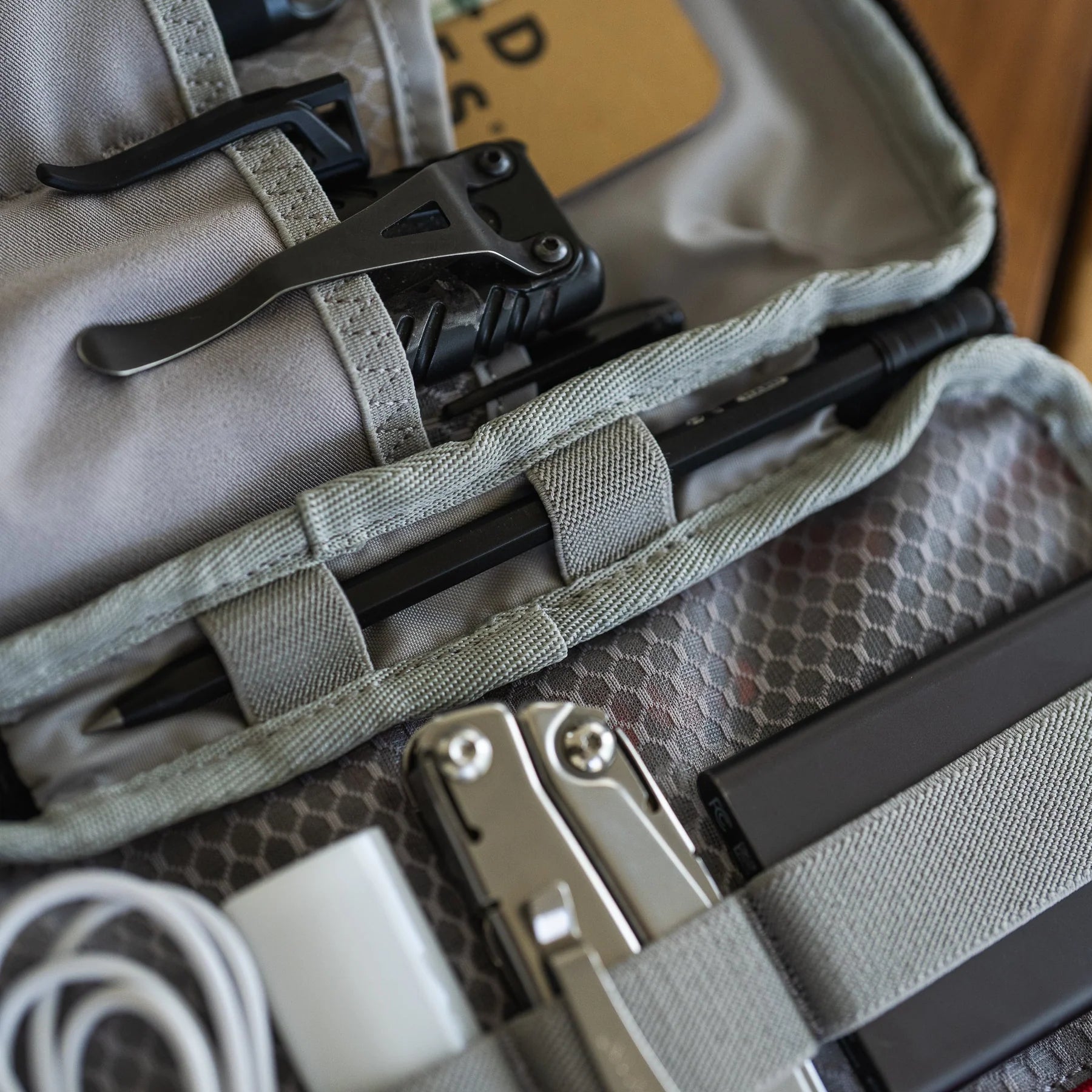Vertx Urban Ghost Utility Pouch open interior