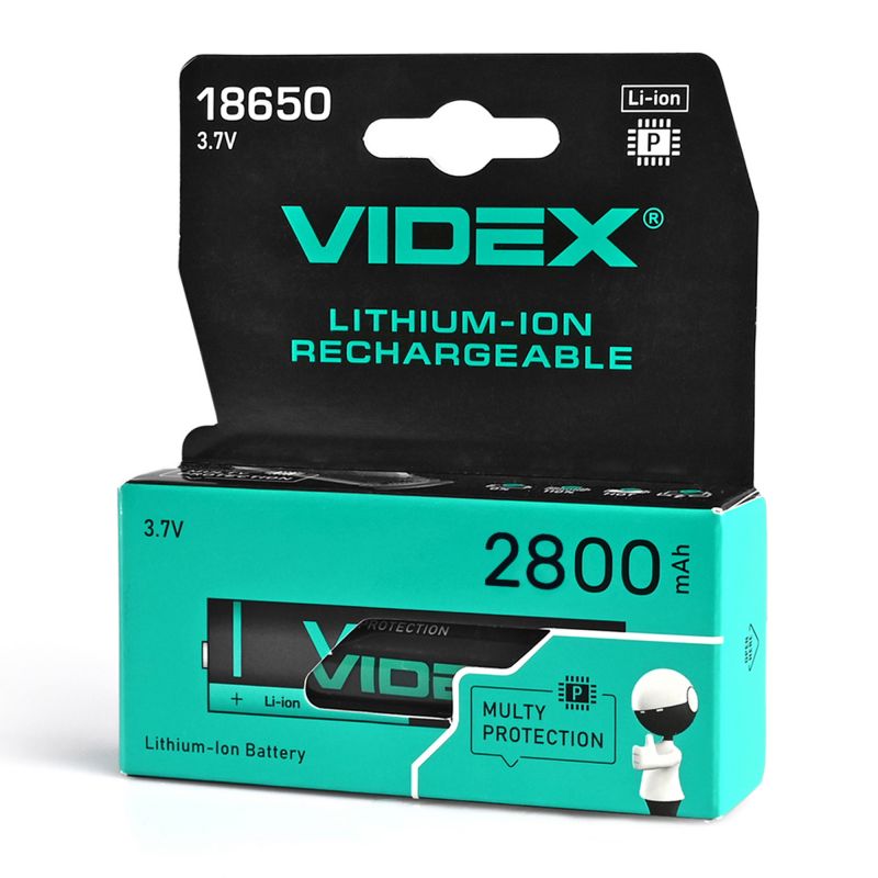 Videx 18650 Rechargeable Battery 2800 mAh