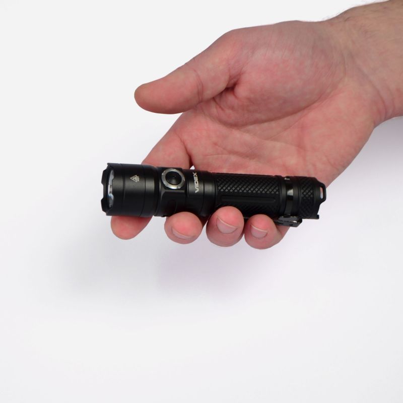 Videx A406 Tactical Flashlight - 4000 lm in hand
