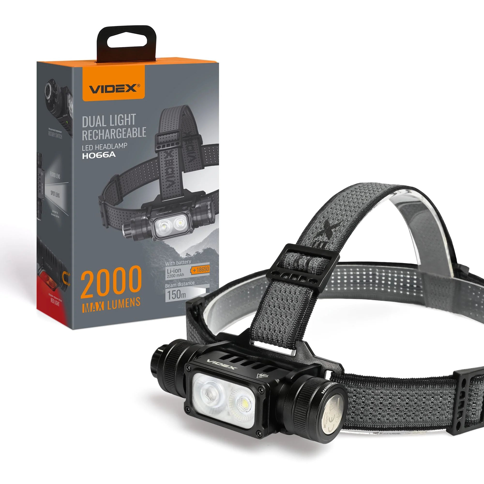 Videx H066A Headlamp - 2000 lm