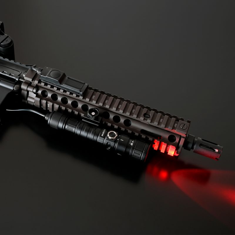 Videx Tactical Weapon Light AT366 red light on AR-15