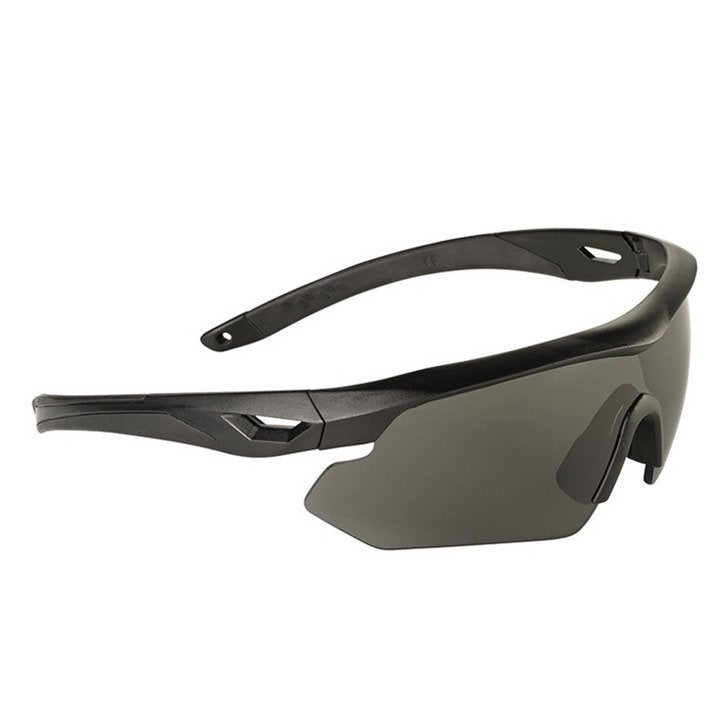 Swisseye Nighthawk safety glasses black frame dark glasses