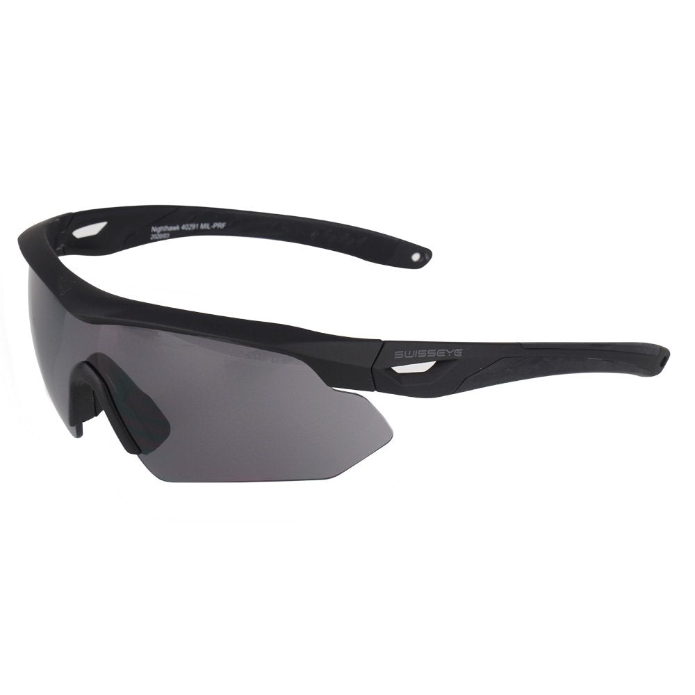 Swisseye Nighthawk safety glasses black frame 